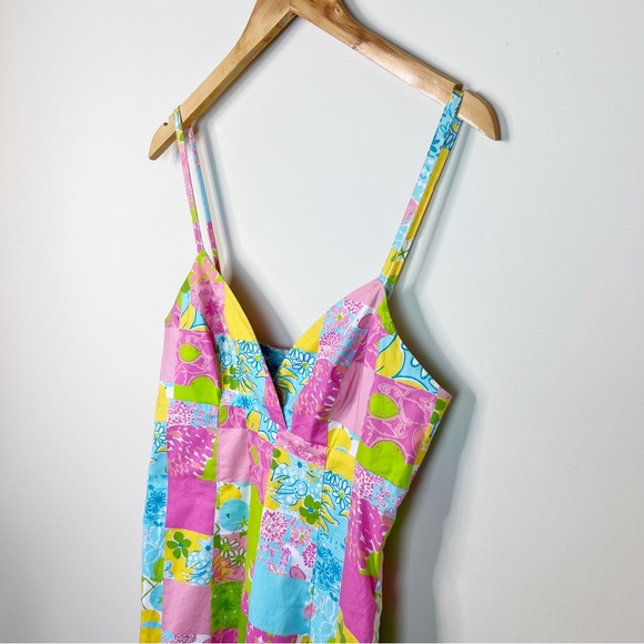 Vintage Lilly Pulitzer Patchwork Dress Size 4 - Picture 7 of 12